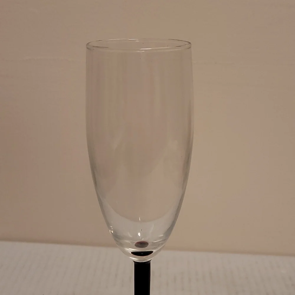 Set of 4 Crystal Red Stemmed Wine Glasses